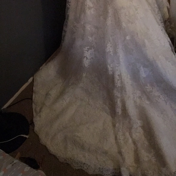 Wedding dress with matching veil